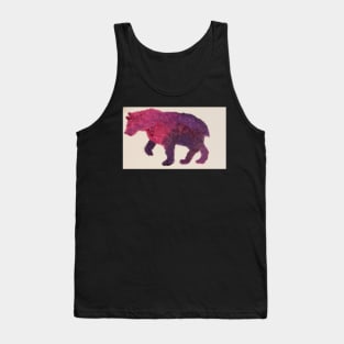 Pink bear acrylic painting by tabitha kremesec Tank Top